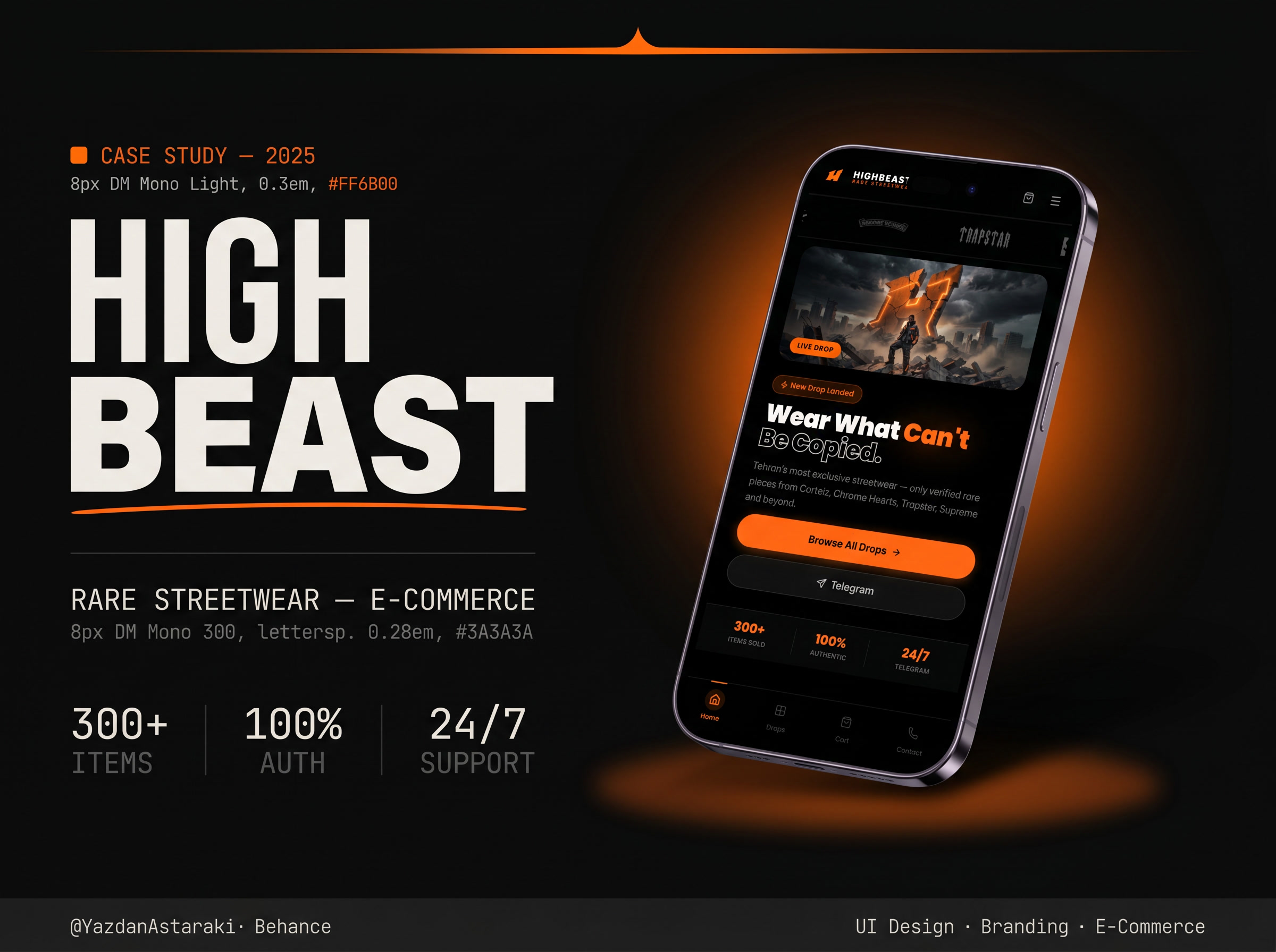 Highbeast — پوشاک خیابانی نایاب — Built by NineLab